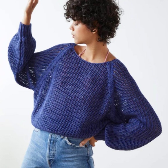 Misha and Puff Net Stitch Sweater Small - Picture 4 of 6